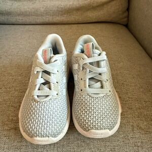 Adidas Toddler Light Blue Knit Lace-Up Sneakers